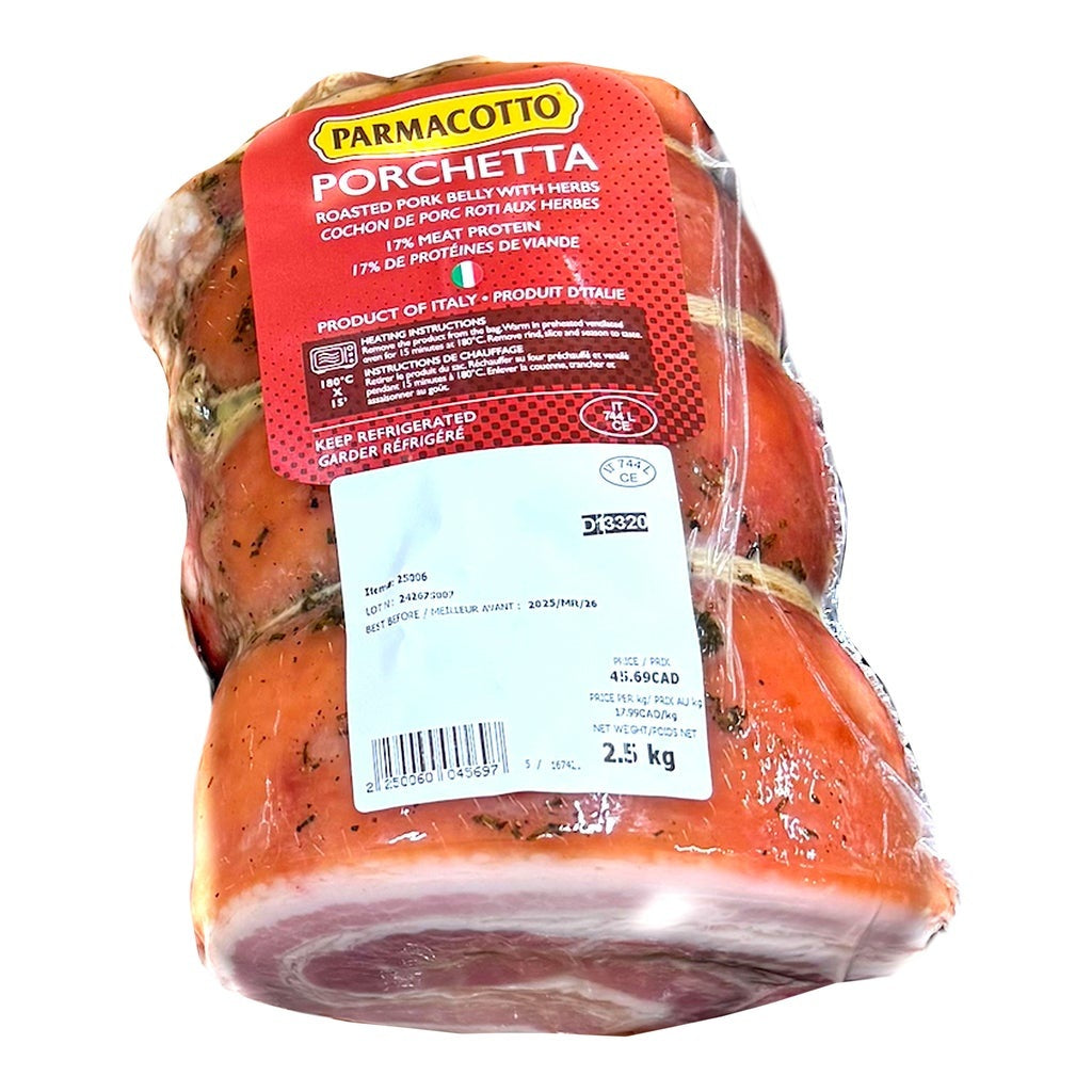 Parmacotto Roasted Porchetta(roasted pork belly with Herbs), 2.6 kg