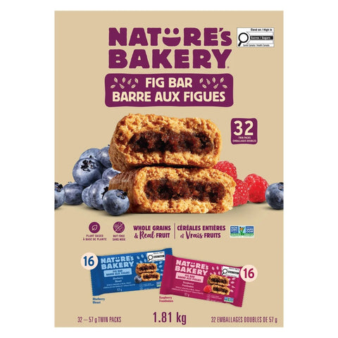 Nature's Bakery Stone Ground Whole Wheat Fig Bars, 32 x 57 g
