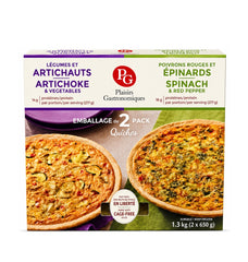 Plaisirs Gastronomiques Assorted Quiches, 2 x 650 g