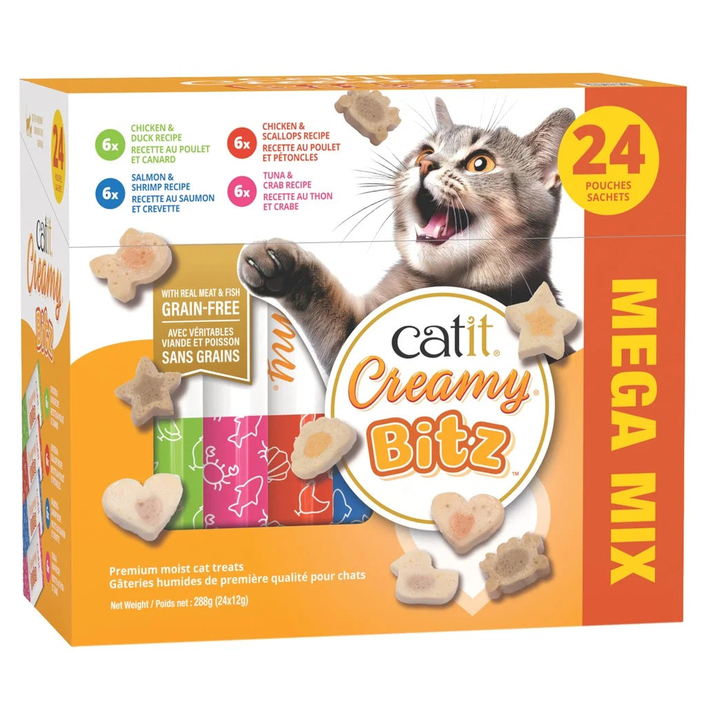 Catit Creamy Bitz Mega Mix, 24 x 12 g