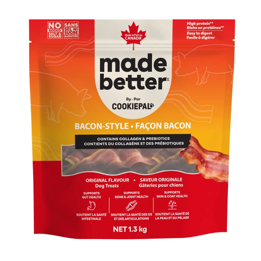 Made Better Bacon-Style Dog Treats, 1.3 kg