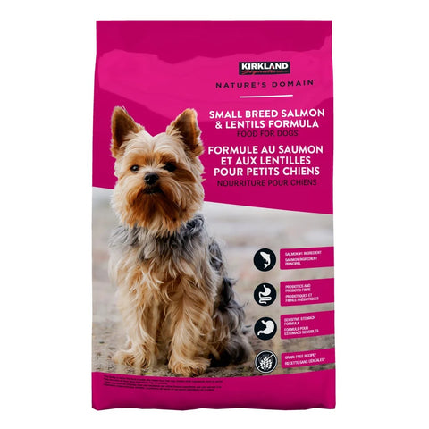 Kirkland Small Dog Breed Salmon & Lentils Formula, 9.1 kg