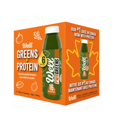 Well Pwr Greens + Protein, 6 x 333 ml