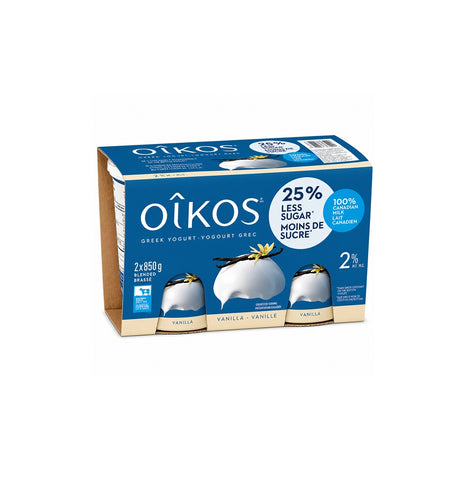 Oikos 2% Vanilla Yogourt , 2 x 850 mL