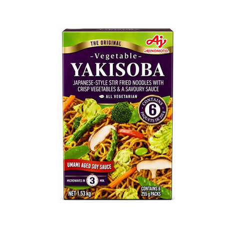 Ajinomoto Vegetable Yakisoba, 6 x 255 g