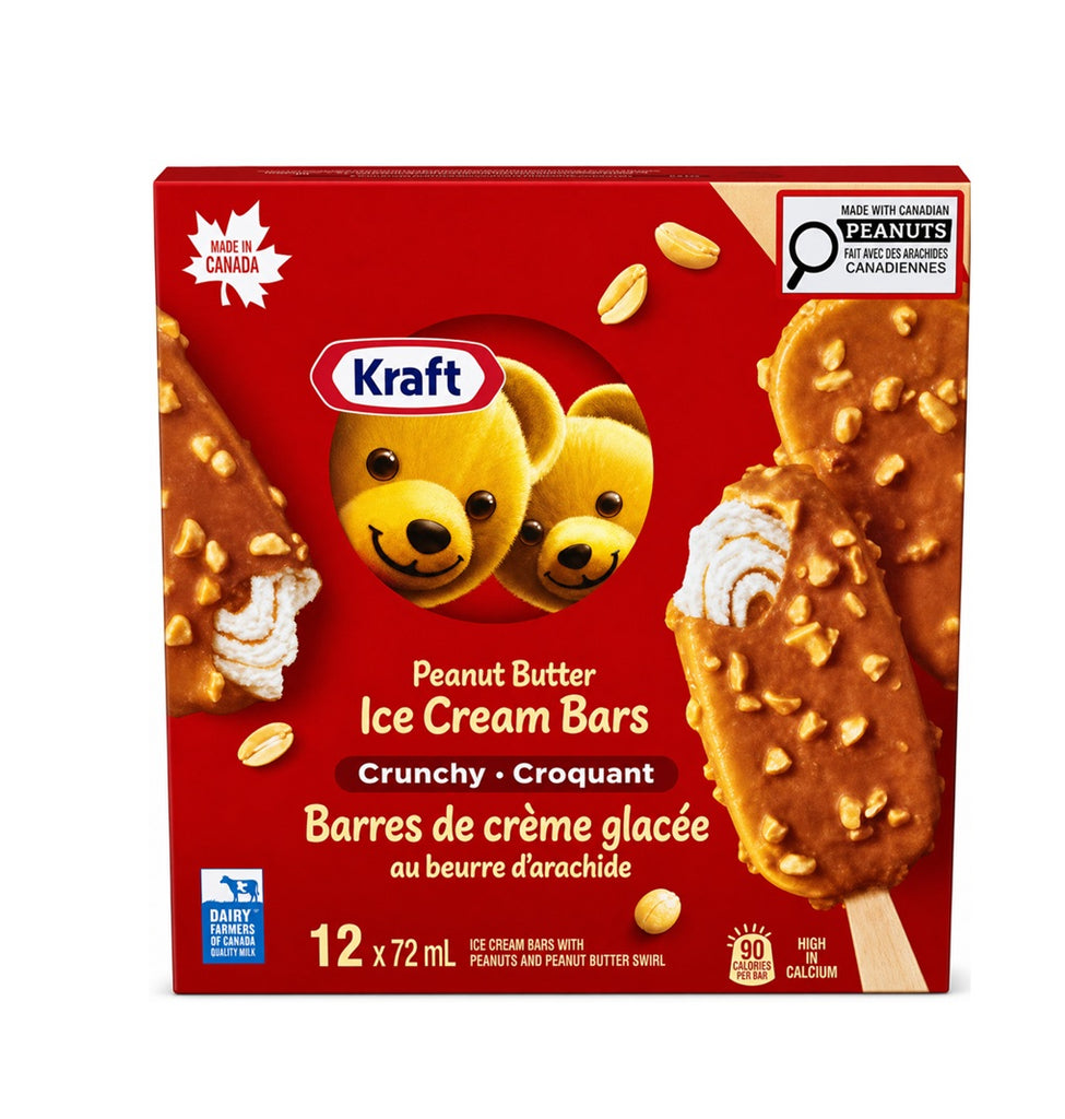 Kraft Peanut Ice Cream Bars, 12 x 72 mL
