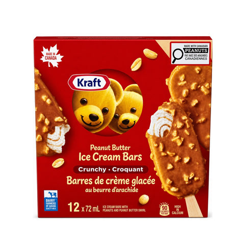Kraft Peanut Ice Cream Bars, 12 x 72 mL