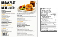Kirkland Frozen Breakfast Sandwich, 8 x 137 g