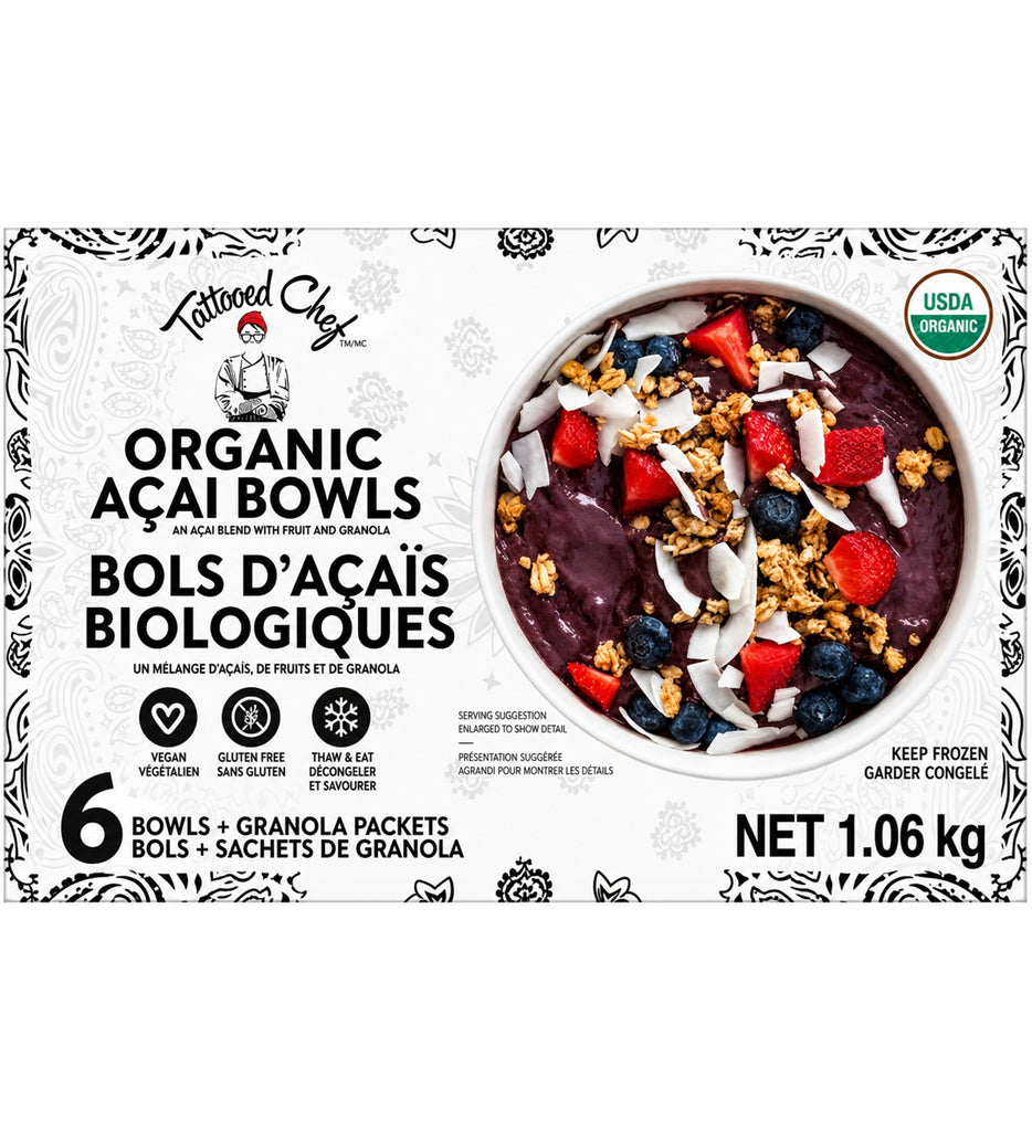 Tattooed Chef Acai Bowls, 6 x 177 g