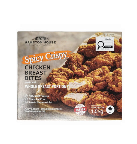 Hampton House Spicy Crispy Chicken bites, 1.5 kg