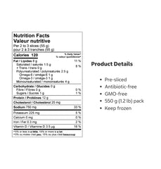 Dom Reserve Norwegian Fjord Frozen Smoked Sliced Steelhead Salmon, 550 g