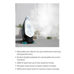 T-fal Ultraglide Plus Enhanced Steam Iron with Calc-Collector, 1 unit