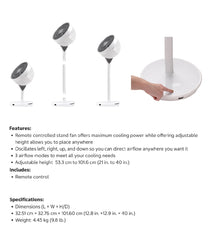 $20 OFF - Woozoo 360° Pedestal Air Circulator, 1 unit