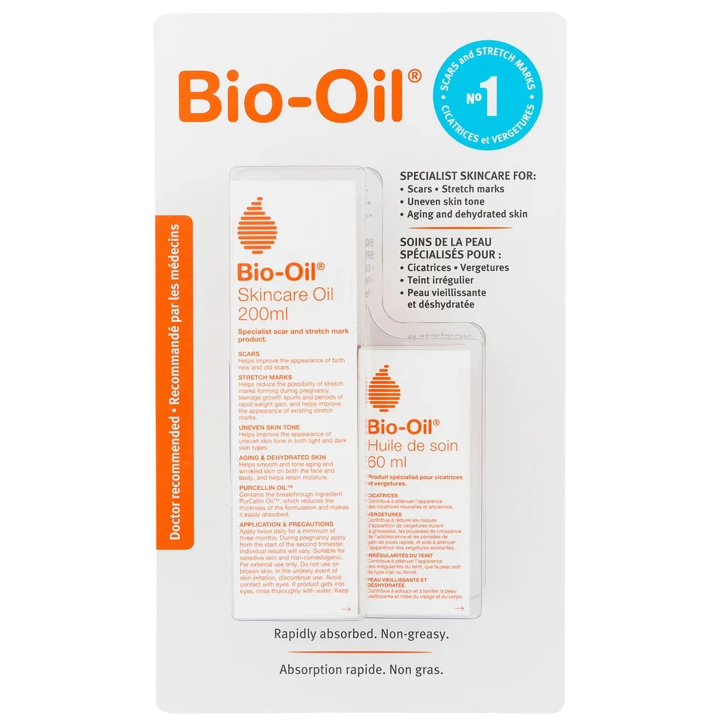 Bio-Oil Skincare Oil 200mL, 60 mL