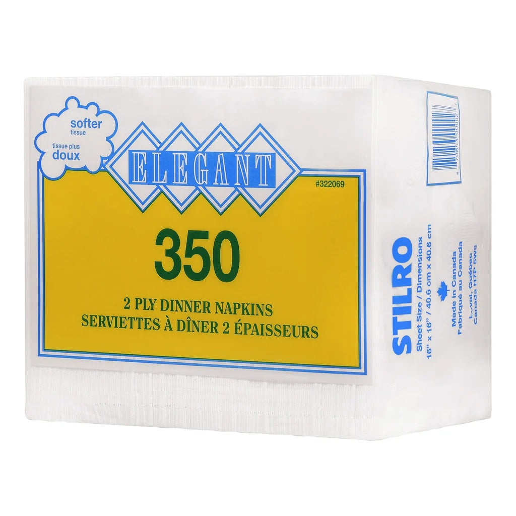 Elegant Dinner Napkins, 350 napkins