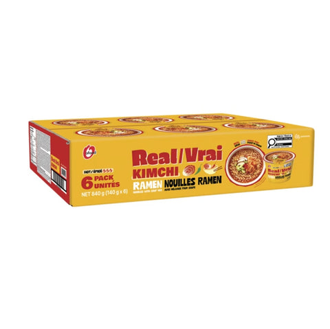 Ofood Jongga Kimchi Noodle Bowl, 6 x 140 g