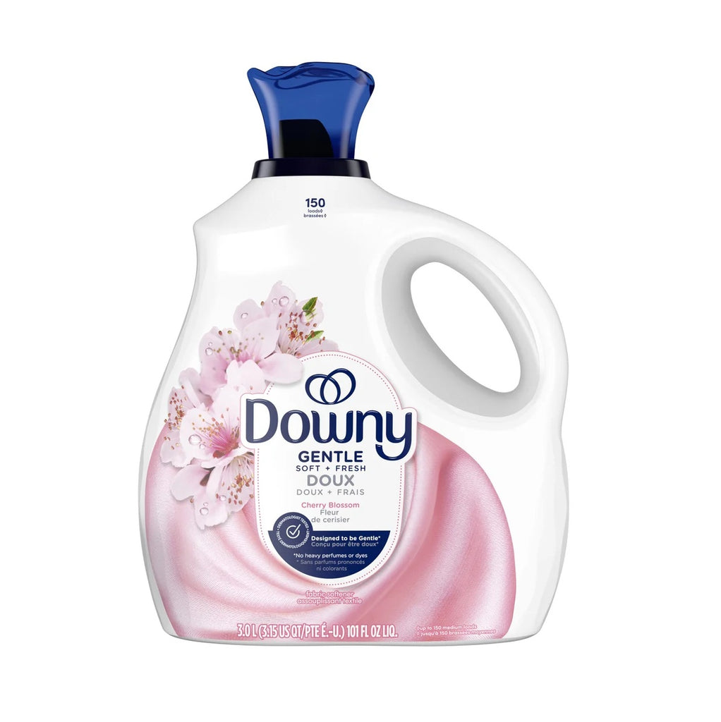 Downy Gentle Soft + Fresh Fabric Softener Liquid, Cherry Blossom Scent, 150 loads