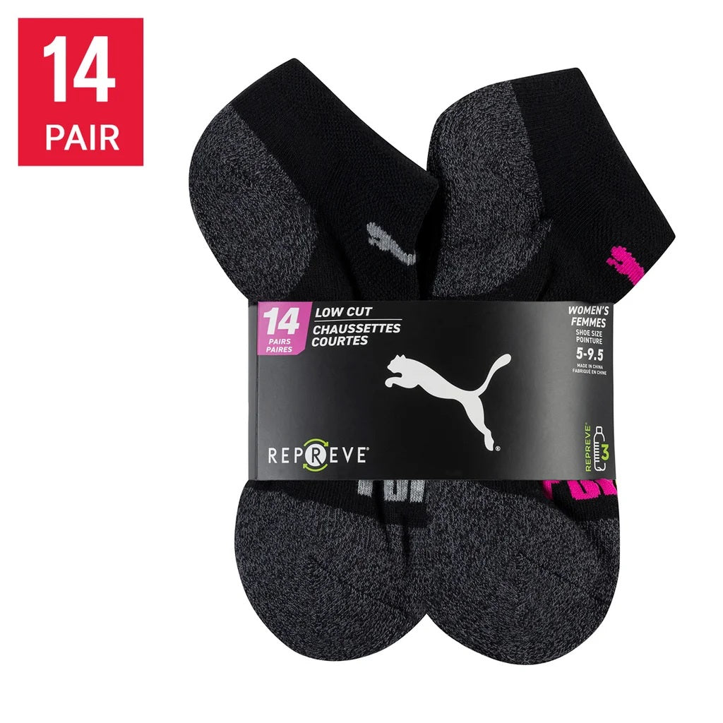 Puma Women's Repreve Athletic Sock, 14 pair
