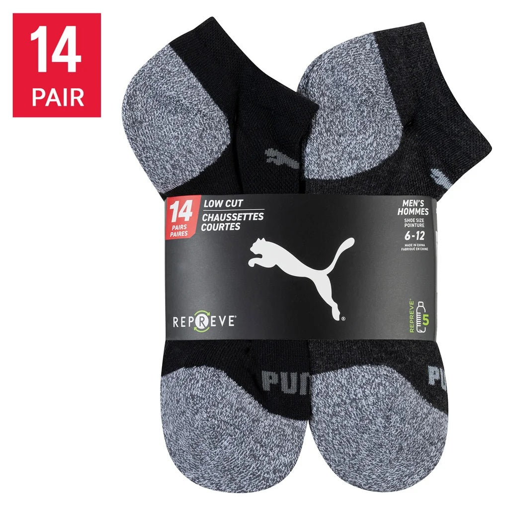 Puma Men's Repreve Athletic Sock, 14 pair