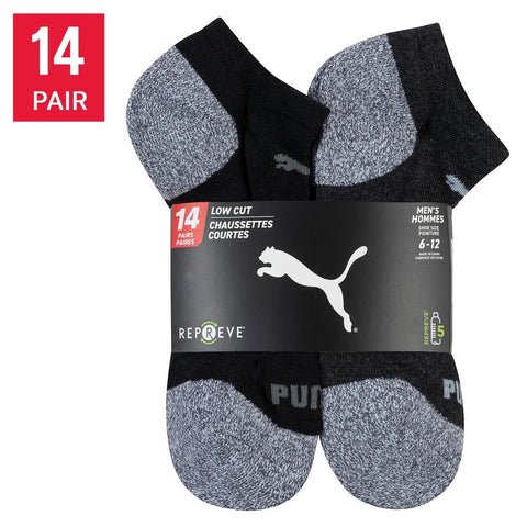 $5 OFF - Puma Men's Repreve Athletic Sock, 14 pair