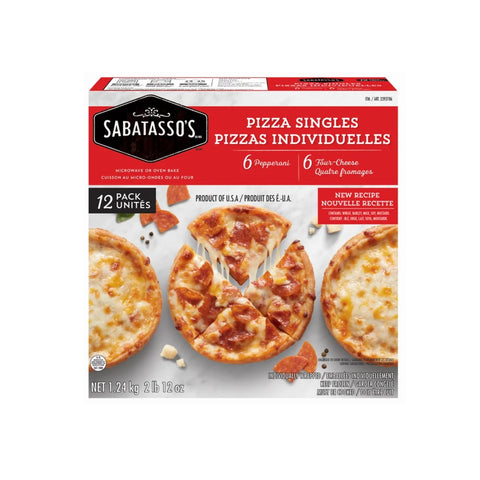 $5 OFF - Sabatasso's Pizzeria Pizza Singles, 12 x 103 g