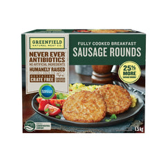 $5 OFF - Frozen Greenfield Fully Cooked Pork Sausage Rounds, 1.5 kg