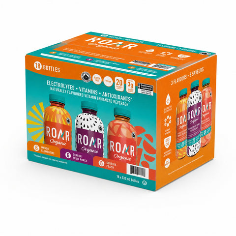 Roar Organic Vitamin Water, 18 x 532 mL