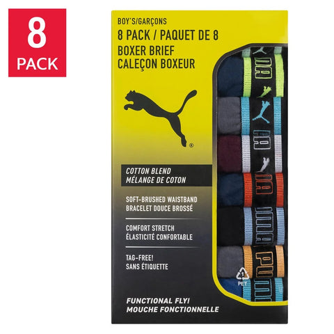 PUMA Boys boxers xsmall, 8 briefs