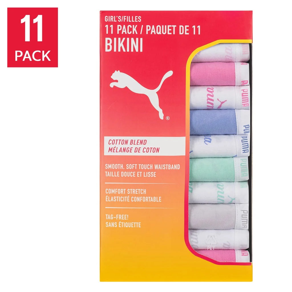 PUMA Girls briefs xsmall, 11 briefs