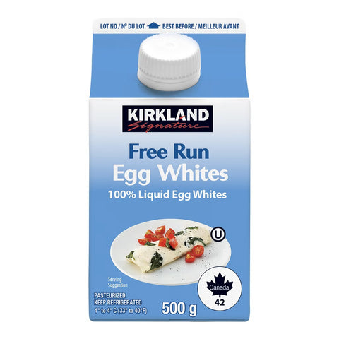 Kirkland Liquid Free Run Egg Whites, 4 x 500 g