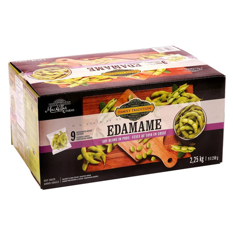 Frozen Family Tradition Edamame Soy Beans in Pods, 9 x 250 g