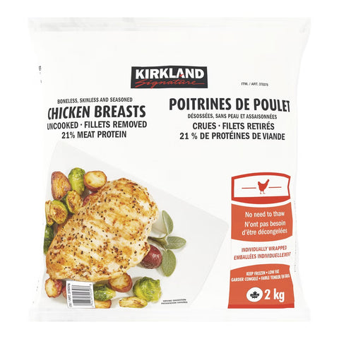 Kirkland Frozen Chicken Breasts, 2 kg