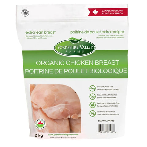 Yorkshire Valley Organic Frozen Chicken Breasts, 2 Kg