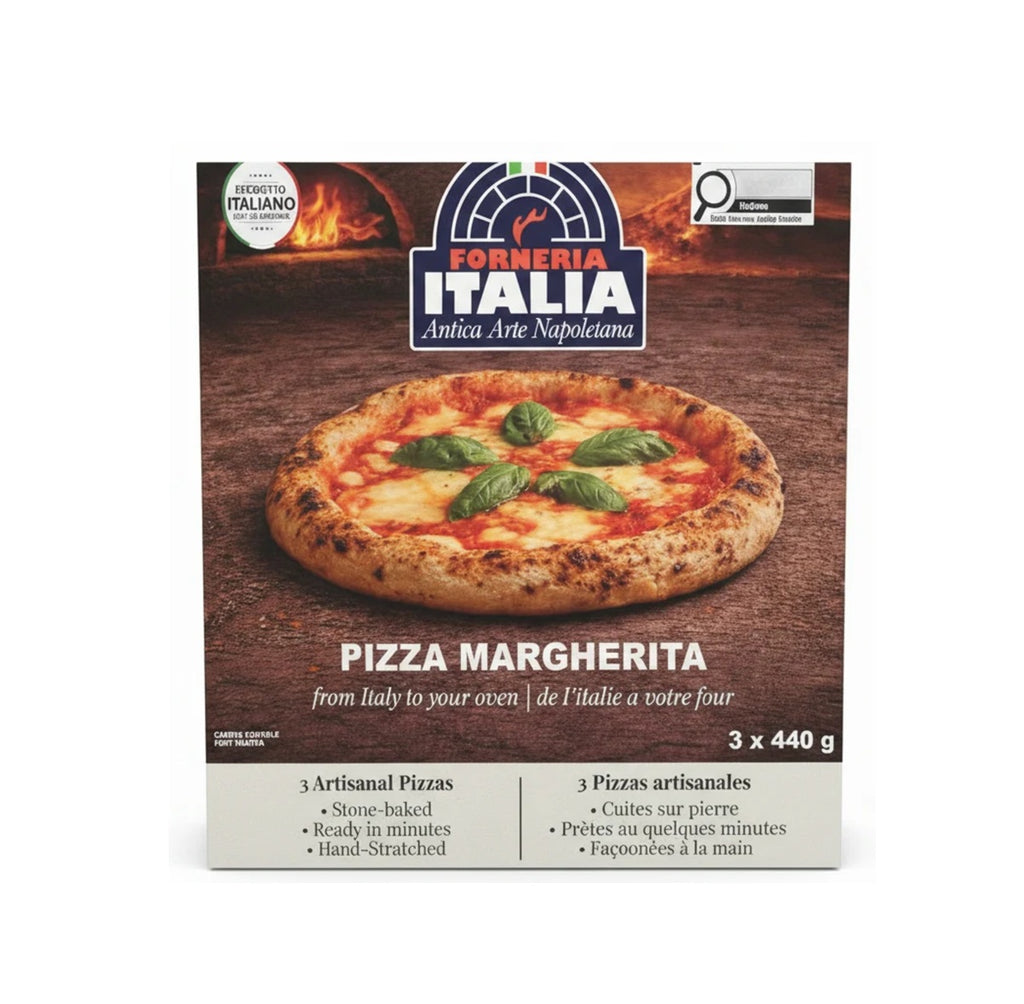 Forneria Italia Margherita Pizza, 3 x 440 g