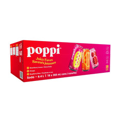Poppi Classic Faves Soda, 18 x 355 ml
