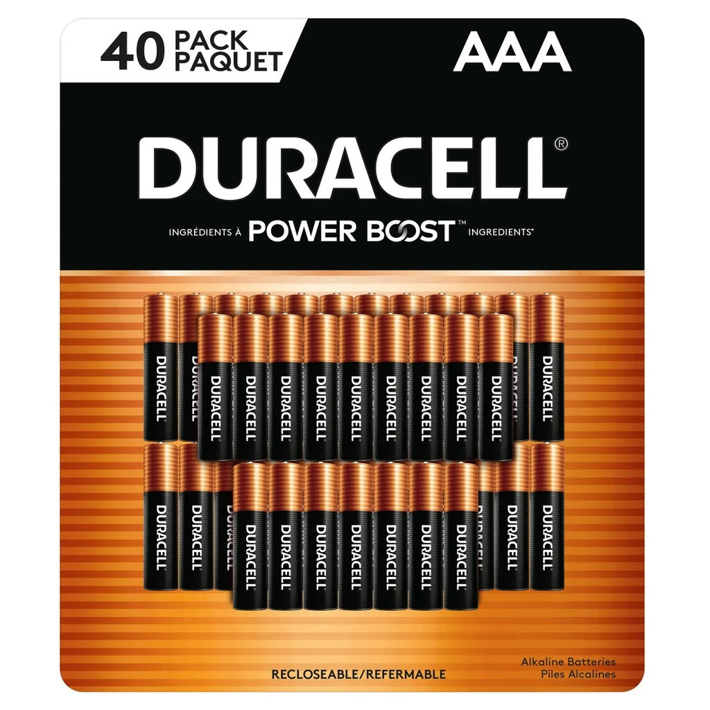 Duracell CopperTop AAA Batteries, 40 pack