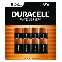 Duracell Coppertop 9V Batteries, 8 pack