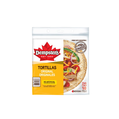 Dempster's 10-in White Tortillas, 18 tortillas