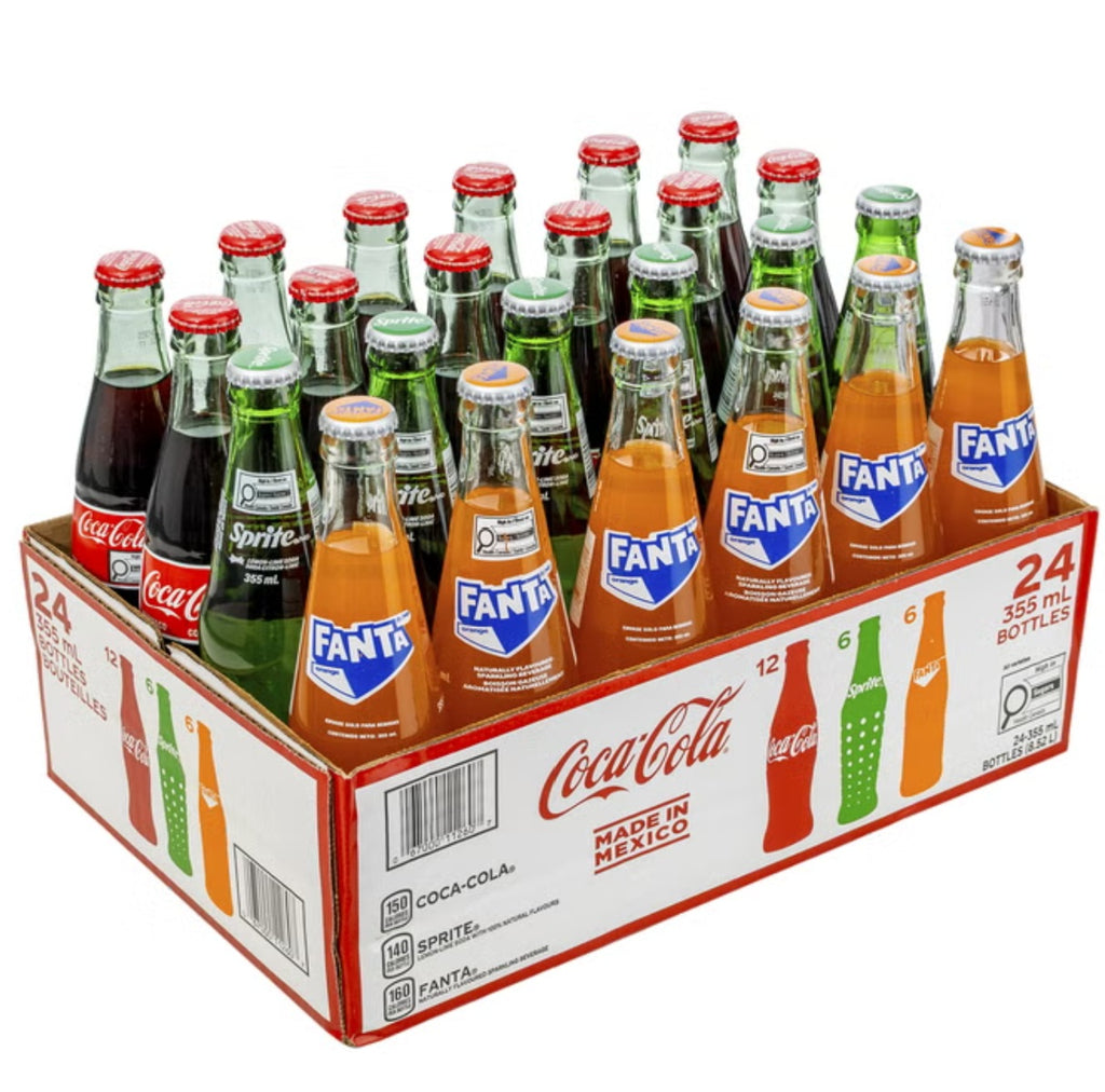 Coke Fiesta Pack Glass Bottles, 24 x 355 mL