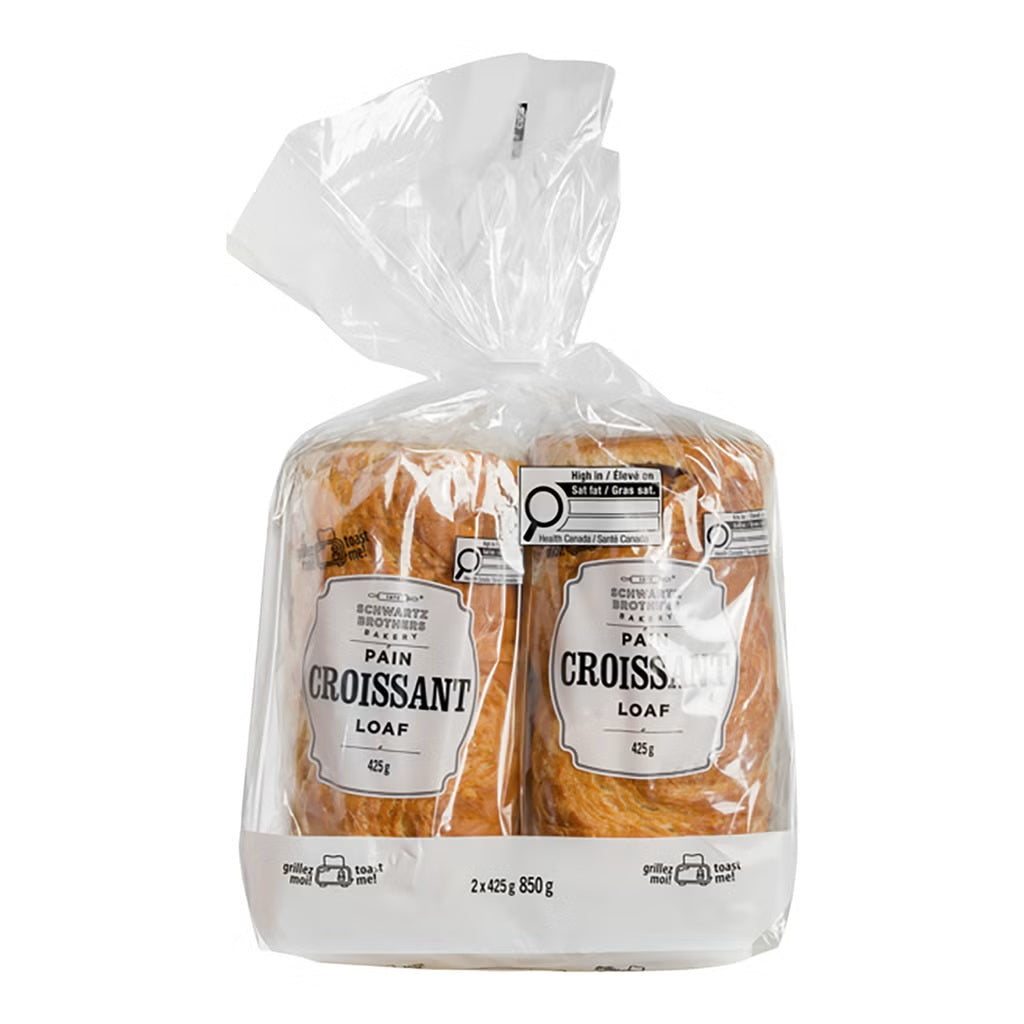 Schwartz Brothers Bakery Croissant Loaf, 2 x 425 g
