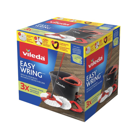 Vileda Easy Wring Power Mop Refills, 3 refills