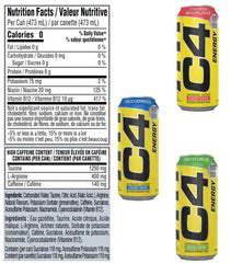 C4 Energy Drink Variety Pack, 18 x 473 ml