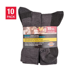 Dickies Men's Dri-Tech Crew Socks 7-12 , 10 pair