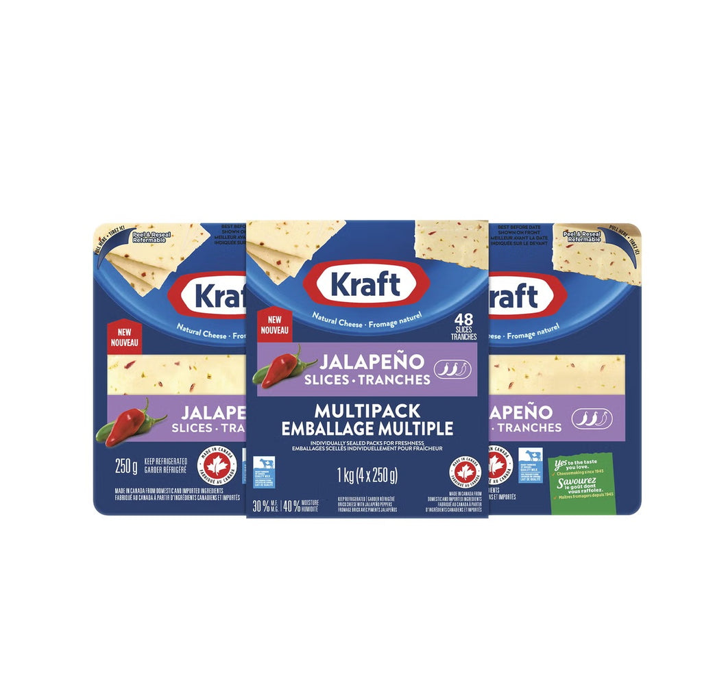 Kraft Natural Cheese Jalapeño Slices, 1 kg