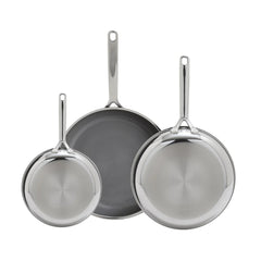 GreenPan Ceramic Non-stic Skillets, 3 pans