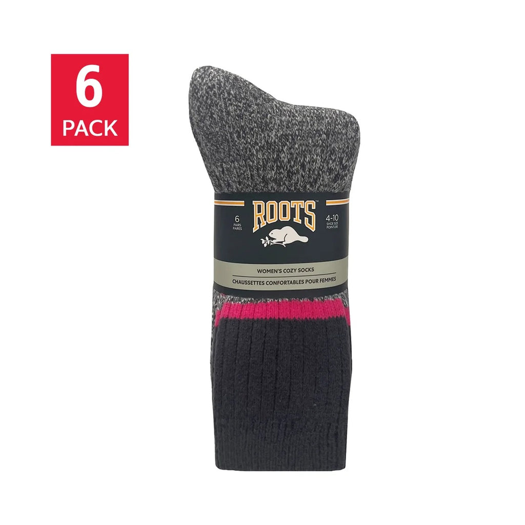 Roots Women’s Cozy Crew Sock, 6 pairs