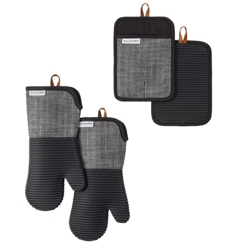 KitchenAid 4-piece Oven Mitt and Potholder Set, 4 Items