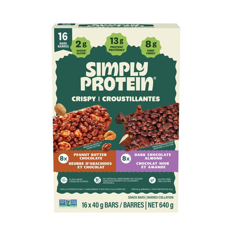 Simply Protein Bars Variety Pack, 16 x 40 g
