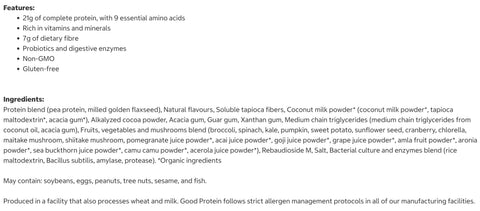Good Protein Chocolate Fudge All-in-One Shake, 2 kg