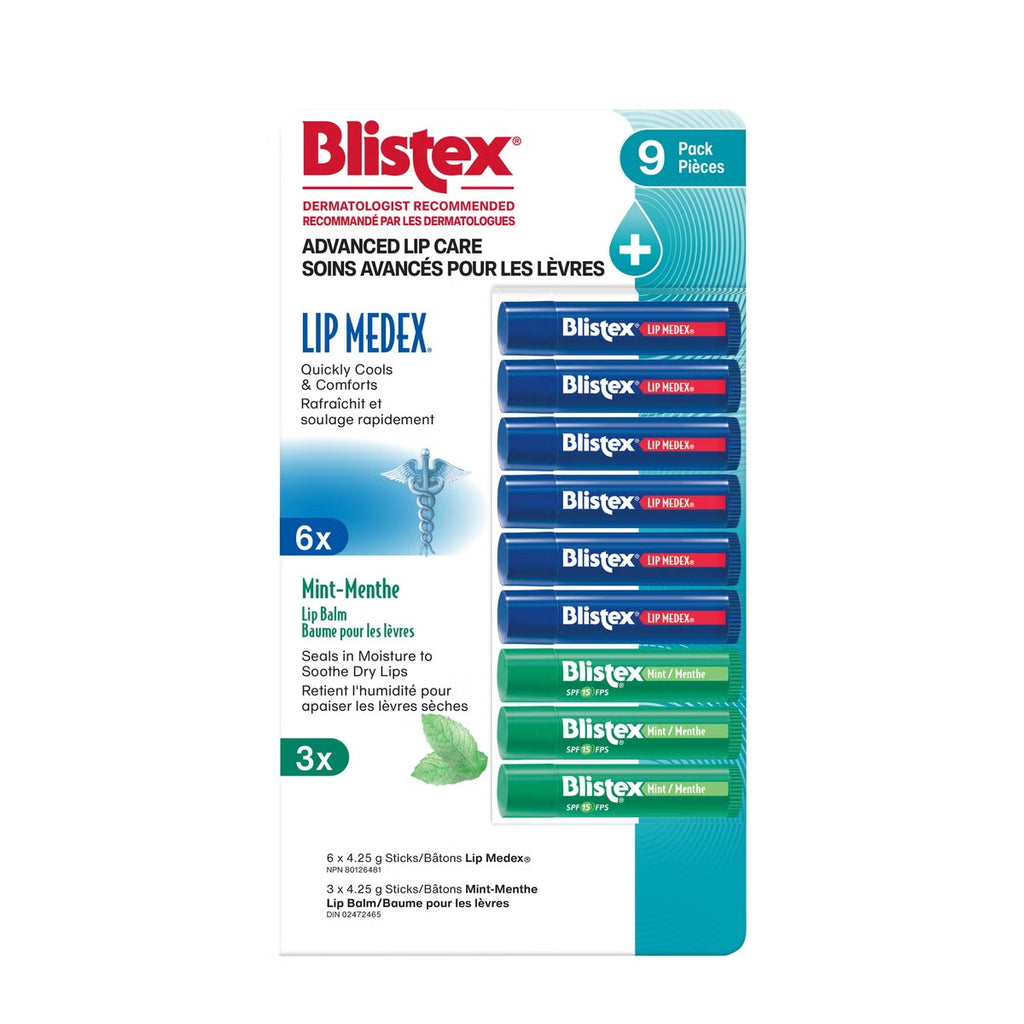 $4 OFF - Blistex Lip Balm, 9 pieces